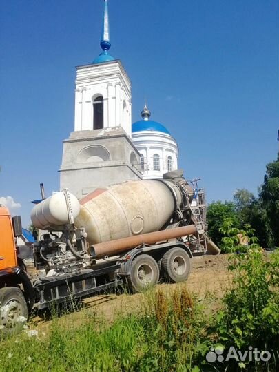 Доставка бетона миксером бетононасос