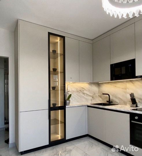 Кухня Коффейный Минимализм по индивидуальному зака