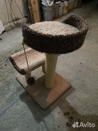 Когтеточка домик для кошки бу