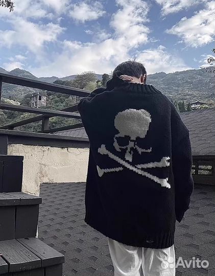 Mastermind World Knitted Skull Jumper