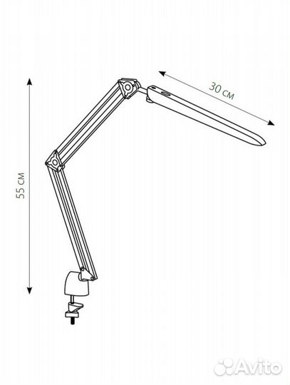 Лампа офисная светодиодная Uniel TLD-524 White