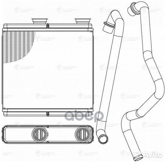 LRH 0544 luzar Радиатор отоп. Chevrolet Spark M