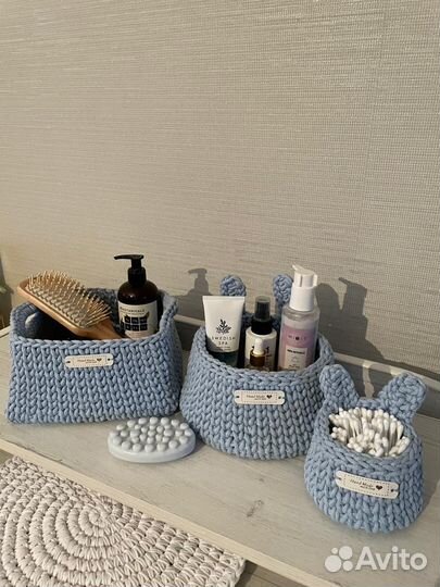 Корзины из хлопкового шнура на заказ