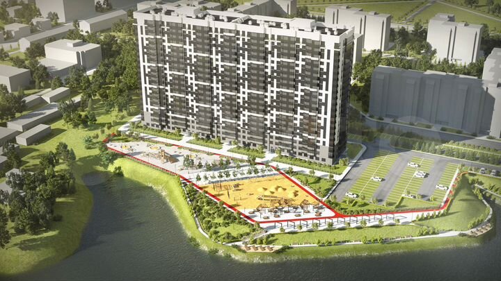 2-к. квартира, 71,4 м², 1/19 эт.