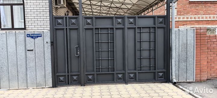 Ворота распашные, откатные, кованные, деревянные