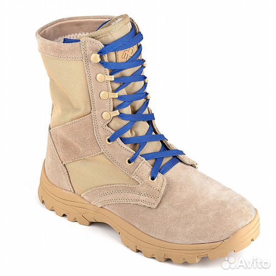 Берцы Юнармия зимние (синий шнурок)