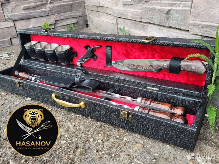 Шашлычный набор для пикника подарочный