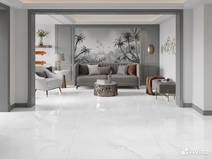 Керамогранит Evolution Ceramic Gypsum Silver 60x120