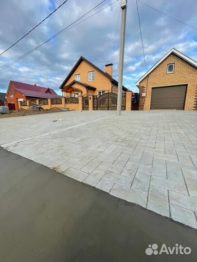 Укладка брусчатки,тротуарной плитки