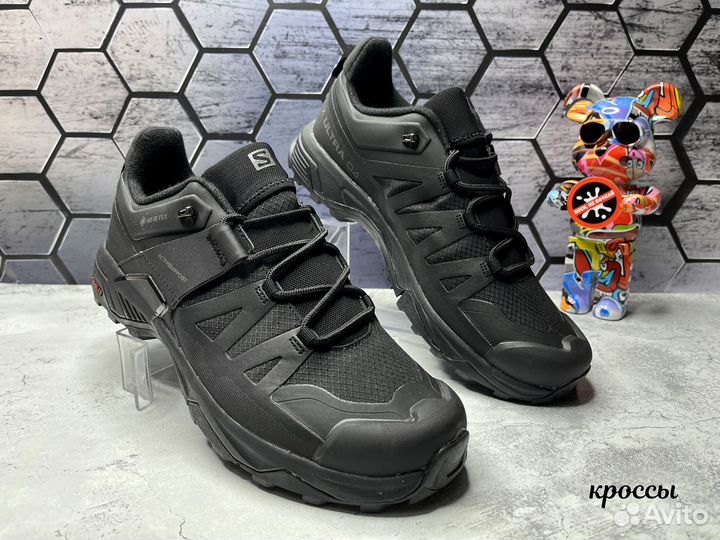 Кроссовки Salomon Ultra 04 черные термо