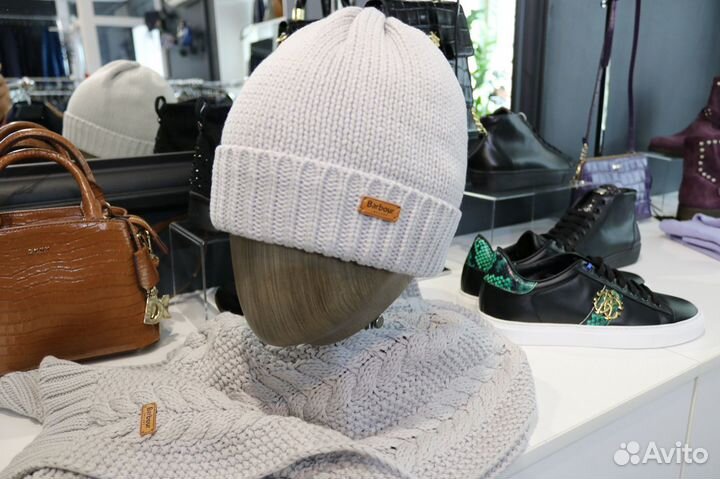 Шапка и шарф Barbour Англия оригинал