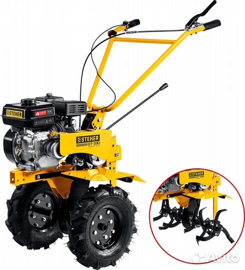 Бензиновый мотоблок steher 7 л.с., GT-330