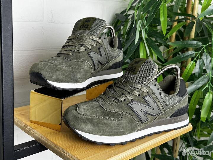 Кроссовки женские New Balance 574 36-41 зеленые