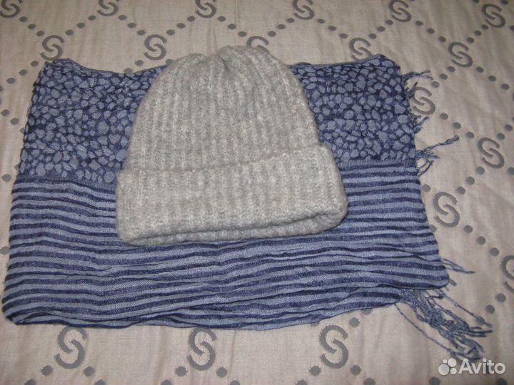 Комплект шапка и шарф женский