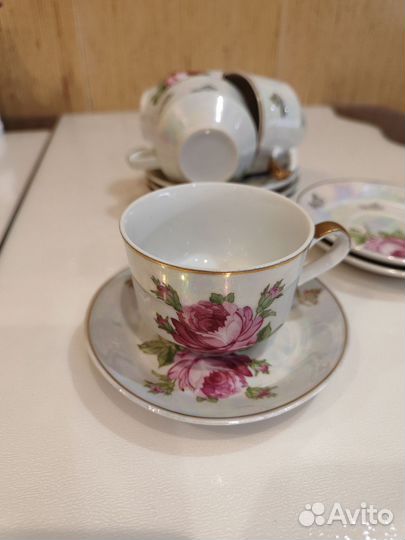 Кофейная пара для эспрессо, фарфор, ГДР, 1970-е