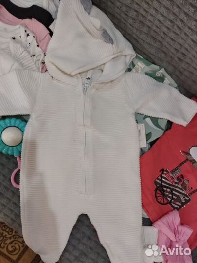 Пакет одежды девочка 2-10мес 62 68 74 80 коробка