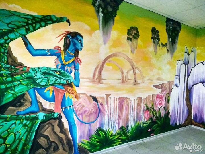 Художник, росписи стен