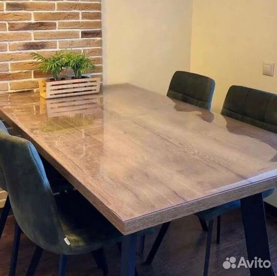 Гибкое стекло Защита для стола Круги Овалы