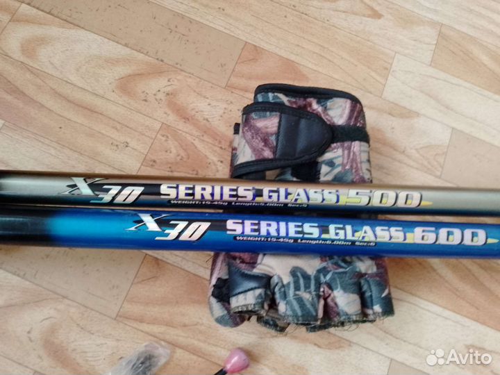 Рыболовные снасти + две летние удочки +1 зимняя