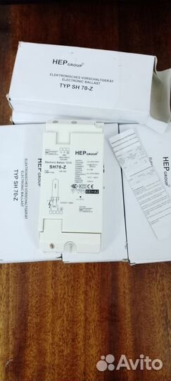 Эпра HEP group SH70-Z и Helvar EP 1x35h 220-240V