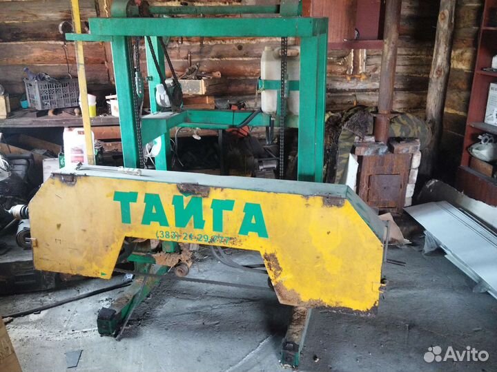 Ленточная пилорама бу 2 двигателя