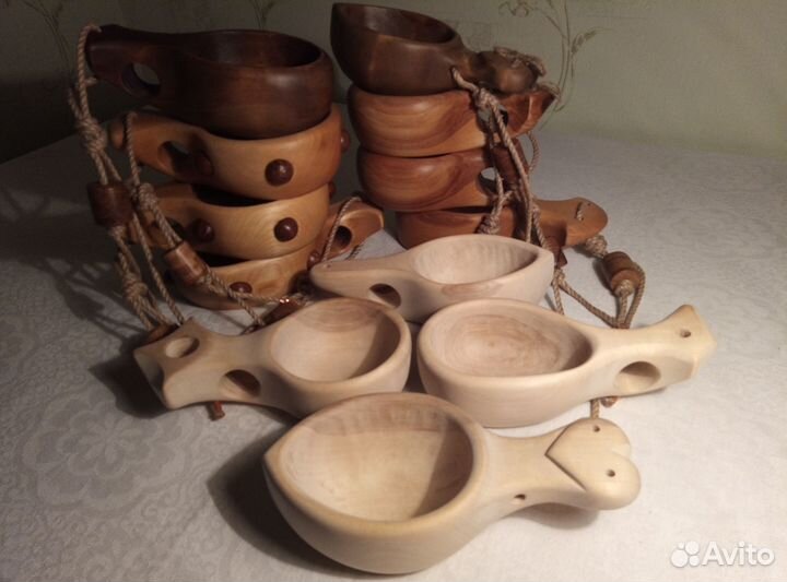 Кружка, кукса, кружка из дерева, ковш