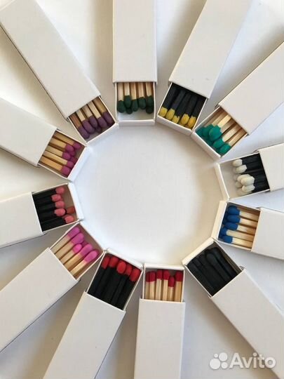 Спички для свечей,20 разных цветов