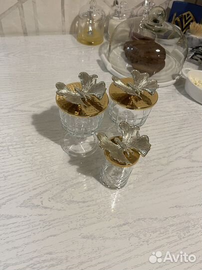 Турецкие креманки и стакан для зубочисток