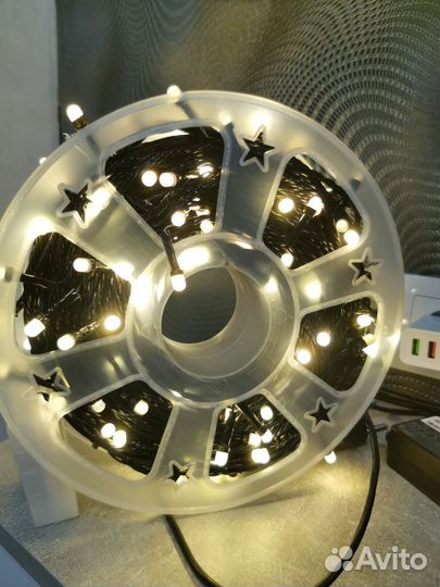 Гирлянда уличная 50 м, бахрома 6, 12, 25 м новые