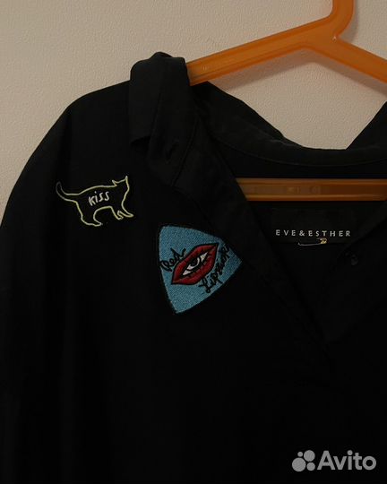 Платье женское свободное черное