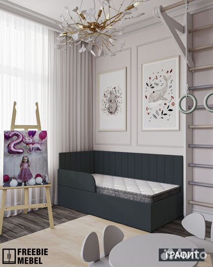 Детская кровать 80/160 с матрасом