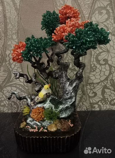 Деревья из бисера