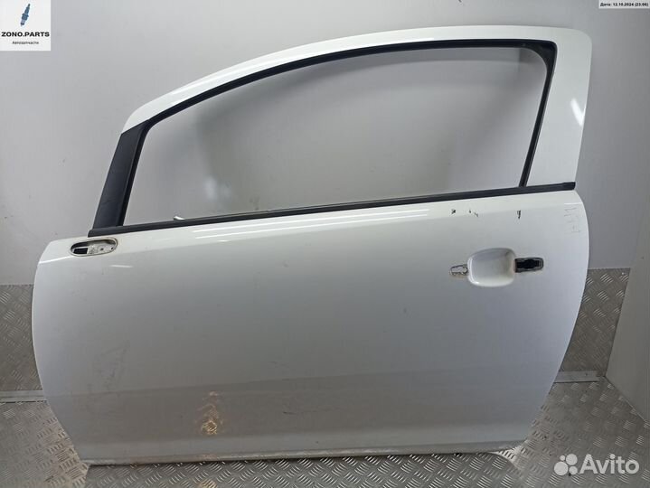 Дверь боковая передняя левая на Opel Corsa D