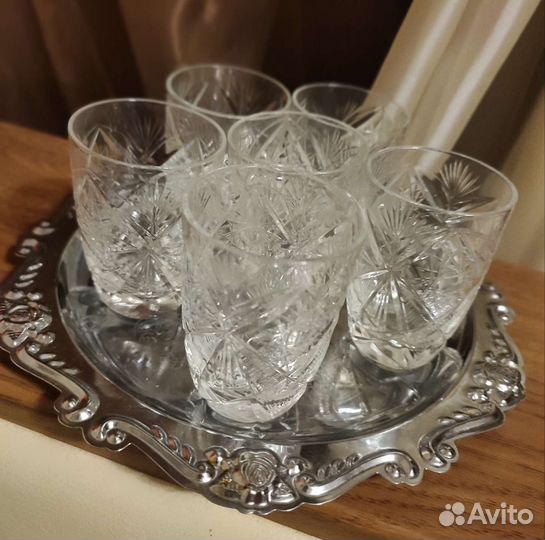 Рюмки хрустальные СССР 6 шт