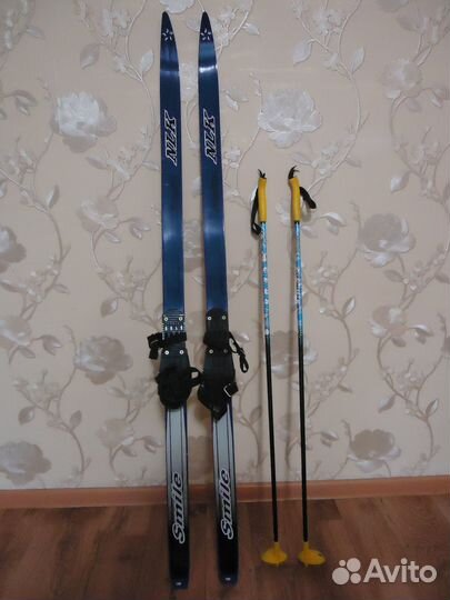 Лыжи беговые детские без насечек 140