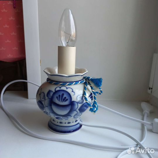 Гжельская лампа СССР