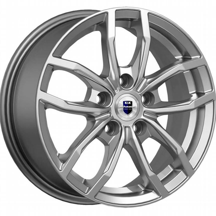 Диски K&K Фрост 6.5x15 5x108 ET50 D63.3 Дарк платинум