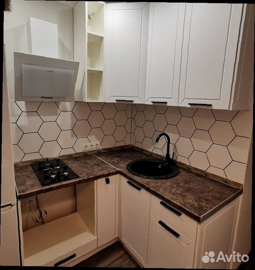 Кухонный гарнитур белый модульный новый