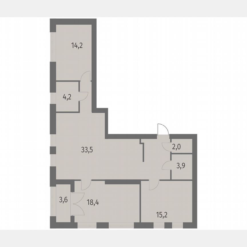 3-к. квартира, 103,4 м², 2/13 эт.