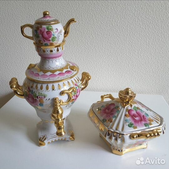 Самовар гжель