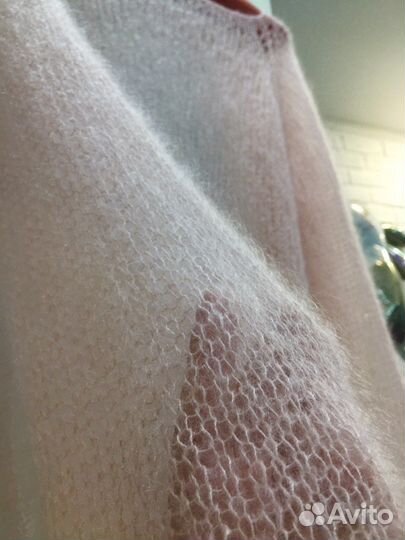 Паутинка из мохера на шелке