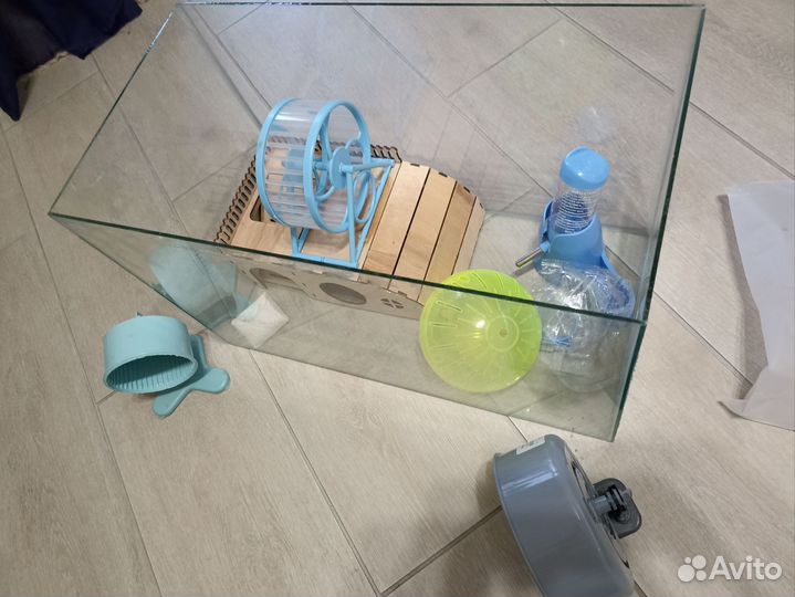 Террариум/аквариум и принадлежности для грызунов