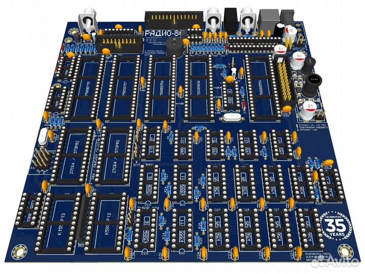 Печатная плата ретро-компьютера Радио-86рк