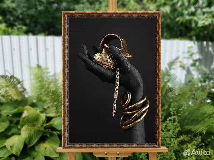 Стильная картина на холсте в интерьер