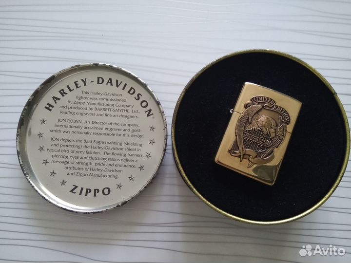 Zippo Harley Davidson Eagle 1994 Barrett Smythe