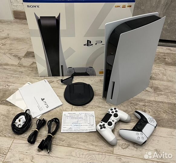 Sony Ps5 с дисководом 2 гейм 450 игр