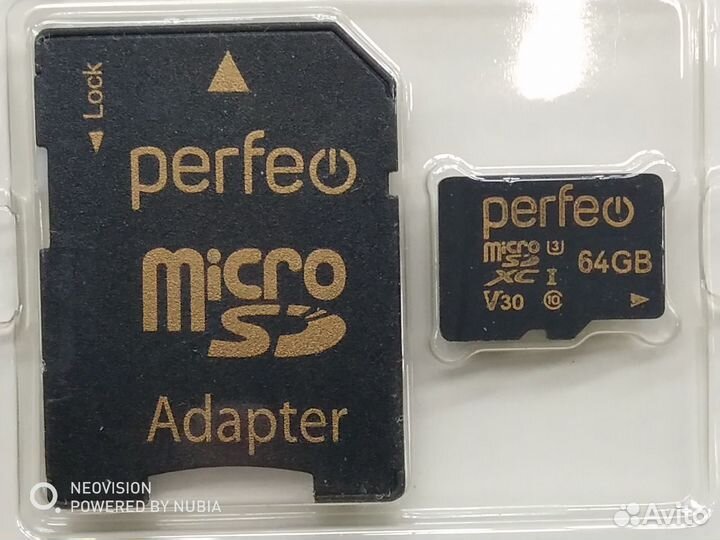 Карта памяти microSD Perfeo 64GB U3 UHS-3