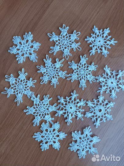Набор снежинок 12 шт