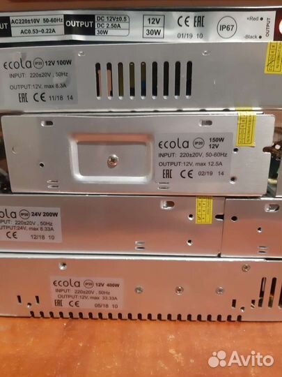 Блок питания для светодиодной ленты 12W, 24W