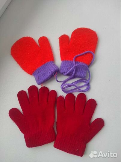 Варежки перчатки детские за шоколадку